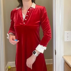 Vintage 90’s Red Velvet Dress